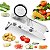 Fatiador Mandoline Cortador Profissional Legumes Salada Resistente 18 Tipos de Corte Aço Inox - Imagem 1