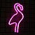 Luminária Flamingo Neon Led de Parede USB e Pilha - Imagem 1
