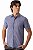 Camisa de Linho Manga Curta - Jeans - Imagem 1