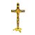 Cruz de Mesa E Parede Em Metal 20cm - Imagem 1