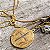 Colar Medalha Duas Cruzes Banhada A Ouro 2cm - Imagem 5