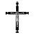 Cruz Crucifixo Parede Madeira Moderno 50cm - Imagem 1