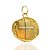 Medalha Das Duas Cruzes Banhado a Ouro 2cm - Imagem 2