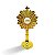Ostensório Santíssimo Dourado 10cm - Imagem 1