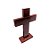 Cruz Crucifixo Madeira Mesa Pequeno Sem 13cm - Imagem 4