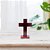 Cruz Crucifixo Madeira Mesa Pequeno Sem 13cm - Imagem 6