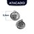 Medalha das Duas Cruzes 2,3cm Atacado - Imagem 1