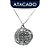 Colar Medalha Duas Cruzes Aço Inox 60cm Atacado - Imagem 1