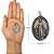 Medalha Milagrosa Grande 4cm Prata Atacado - Imagem 4