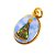 Medalha Resinada Dourada 2cm Aparecida Atacado - Imagem 2