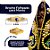 Broche Folheado Dourado Manto 4,5cm Atacado - Imagem 4
