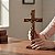 Crucifixo De Mesa E Parede Em Madeira 26cm Atacado - Imagem 2