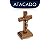 Crucifixo De Mesa Em Madeira Maciça 8,5cm Atacado - Imagem 1