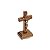 Crucifixo De Mesa Em Madeira Maciça 8,5cm - Imagem 1