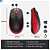 Mouse sem fio Logitech M190 com Design Ambidestro de Tamanho Padrão, Conexão USB e Pilha Inclusa - Vermelho - Imagem 4