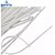 Abraçadeira De Nylon 4, 8 X 250 Mm Com 100 Peças Branca - Imagem 4