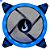 Cooler FAN Individual Galaxy LED AZUL RM-FN-01-BB - Imagem 1