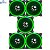 Cooler FAN Bluecase Ring BFR-11G 120mm LED Verde BULK - Imagem 2