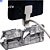 Sistema De Segurança Com 4 Portas USB Para Exposição De Smartphone Entrada Lightning  Com Suporte De Acrílico - Imagem 3