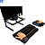 Suporte Para Monitor Ergonômico, Office, Conforto e Estabilidade, Preto com Vidro Fumê - Reliza - Imagem 4