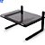 Suporte Para Monitor Ergonômico, Office, Conforto e Estabilidade, Preto com Vidro Fumê - Reliza - Imagem 1