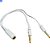 Cabo P2/P3 Para Fone e Microfone - Branco - Imagem 4