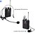 Conjunto De Microfones Sem Fio De Frequência Dupla Uhf Com 1 Transmissor 2 Lapelas - Mipu - Imagem 3