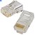Conector Rj45 Cristal 8p8c Cat5e Exbom Suporta Gigabit Ethernet 30m Banhado de Ouro - Imagem 4