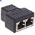 Adaptador Duplicador Para Cabo De Rede Rj45 3 Entradas Fêmeas - Imagem 1