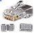 Cabo de Rede 3 Metros Crimpado Mk2 Tecno 23AWG UTP Categoria 5E Preto 3Mt Com Plug Wurt - Imagem 6
