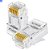 Cabo de Rede 3 Metros Crimpado Mk2 Tecno 23AWG UTP Categoria 5E Preto 3Mt Com Plug Wurt - Imagem 5