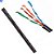 Cabo de Rede 3 Metros Crimpado Mk2 Tecno 23AWG UTP Categoria 5E Preto 3Mt Com Plug Wurt - Imagem 2