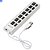 Hub Usb 2.0 Com 7 Portas Com Led e Interruptor Individual Suporta Dispositivos de Até 500gb XT2067 Xtrad- Branco - Imagem 1