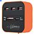 Hub Usb 2.0 Com 3 Portas+ Leitor De Memória Sd/Mmc/ M2/ MicroSD/ Ms Pro Dual Knup- HB-T58 - Imagem 3