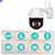 Câmera IP Mini Speed Dome Anbiux  WiFi Externa 2MP S/Cartão Alerta De Duas Vozes Detecção Humana - Imagem 3