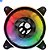 Kit Controlador De Cooler rgb 12cm Com Controle Remoto 12v e Cooler FAN Controlável Bluecase S-LED Ring BFR-15RGB - Imagem 5