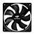 Cooler Fan C3Tech, F7-100BK Storm, Rolamento FDB 12V, 1200RPM, 12x12x2.5cm, Preto - Imagem 1
