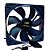 Cooler Fan C3Tech, F7-100BK Storm, Rolamento FDB 12V, 1200RPM, 12x12x2.5cm, Preto - Imagem 4