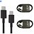 Cabo USB Rápido Tipo C para Tipo C 25W 2.4A - Preto 1 metro - Imagem 1
