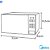 Forno Micro-Ondas 35L Branco Espelhado Midea 220V MXSA35E2 - Imagem 3