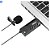 Microfone de Lapela USB Lavalier, Cardioide Fifine Clip-On Condensador Com Placa de Som Para Windows e Mac-K053 - Imagem 3