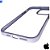 Capa Transparente Para iPhone 11 Com Frame de Metal Anti Impacto Ótimo Acabamento - Roxa - Imagem 5