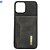Capa de Couro Magnetica Com Porta Cartões para iPhone 11- Preta - Imagem 1
