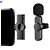Microfone Condensador De Lapela Wireless AU- 85 / Sem Fio Para iPhone Tipo Lightning - Imagem 2