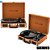 Vitrola Pulse Retro Berry Suitcase Turntable - SP364 Bluetooth - Imagem 1