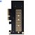 Placa Pcie Express 3.0  x4 x8 x16 Adaptador Para SSD M.2 NVME - JEYI - Imagem 2