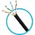 Caixa De Cabo De Rede Lan Expert Turbo Link 4 pares 100% Cobre CAT5E UTP Preto - Imagem 2