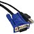 Cabo para KVM 2 em 1 , 2 VGA Macho, 1 USB Tipo B e 1 USB Tipo A Com 1,5 MT - Imagem 2
