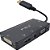 Conversor 4 em 1 Displayport Macho para Hdmi DVi Vga Cabo Fêmea - FSU - Imagem 1