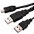 Cabo 2 USB A Macho x 1 Mini USB B Macho, Para HD Externo Portátil e Case de HD - Imagem 6